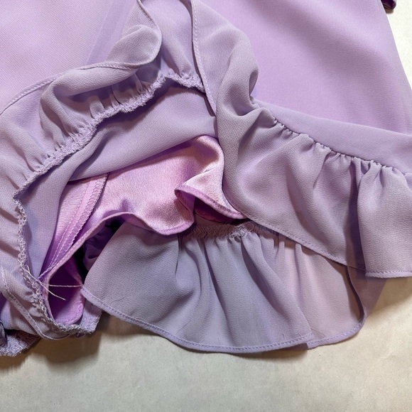 LOVERS + Friends Mayer Romper in Pastel Lilac Size XS - Picture 4 of 9